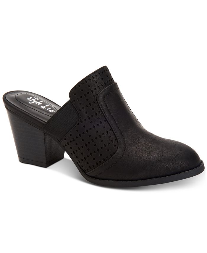 Style & Co Women's Joelynn Perforated Mules, Created for Macy's Macy's