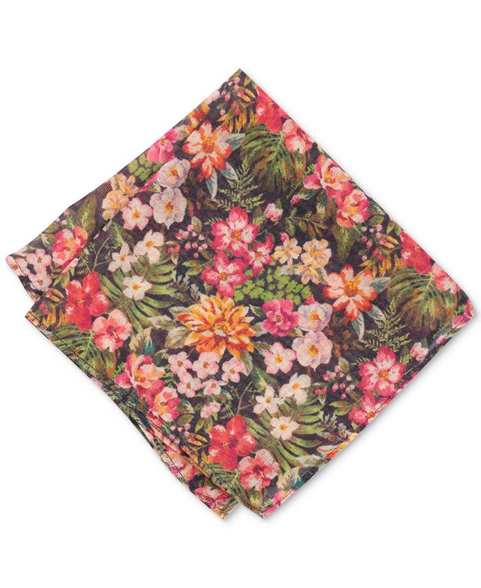 Bar III Men's Carinel Floral Wool Pocket Square, Created for Macy's