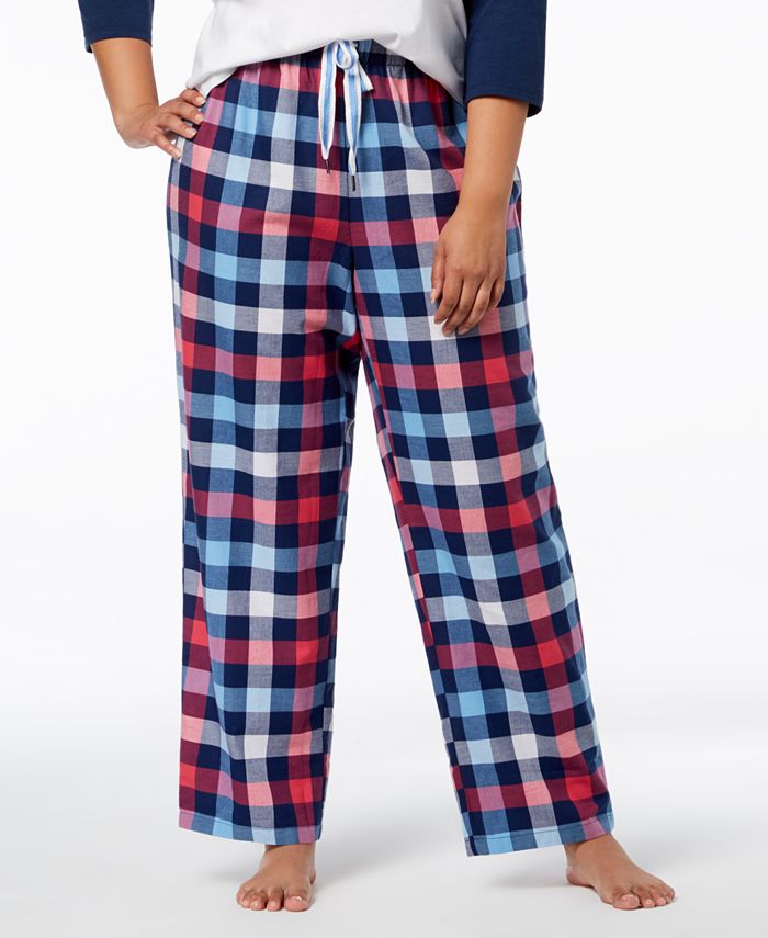 Jenni by Jennifer Moore Plus Size Printed Pajama Pants, Created for ...