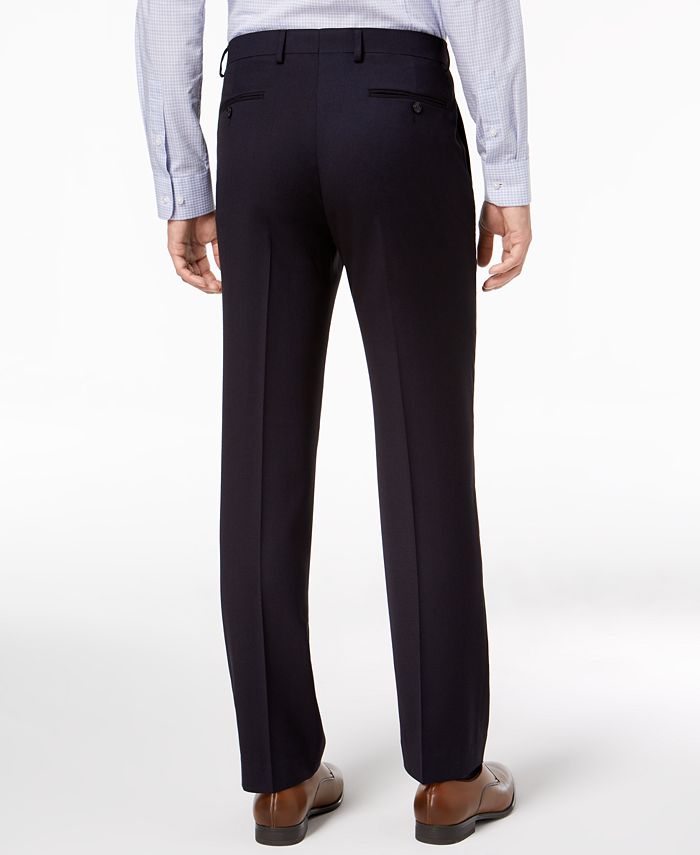 Tommy Hilfiger Men's Modern-Fit THFlex Stretch Navy Twill Suit - Macy's
