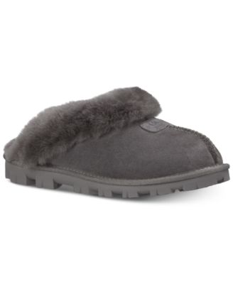 macy's black ugg slippers