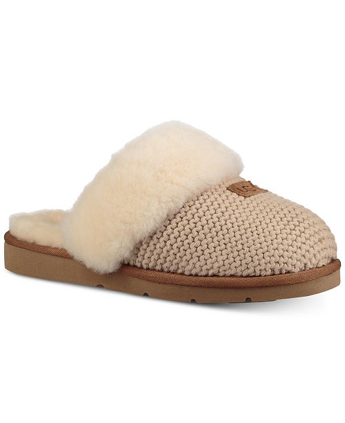 UGG® Women's Cozy Knit Slippers & Reviews - Slippers - Shoes - Macy's