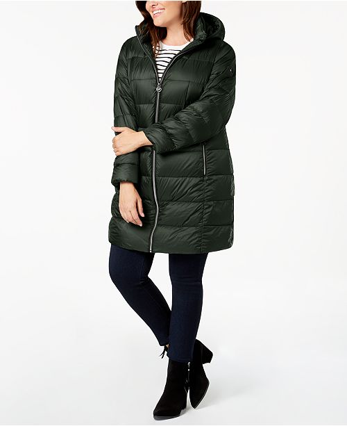 Michael Kors Plus Size Hooded Puffer Coat Reviews Coats