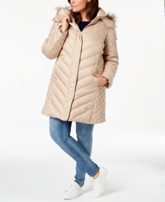 kenneth cole plus size puffer jackets