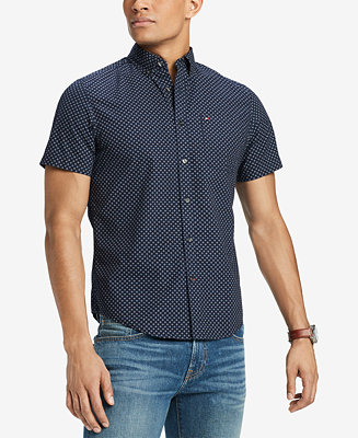 Tommy Hilfiger Men's Printed Slim Fit Shirt, Created for Macy's - Macy's