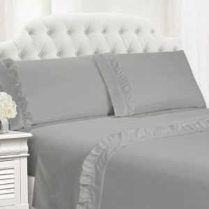 Ruffle Hem Full 4 Pc Sheet Set Bedding