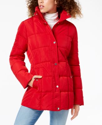 konsonant Foresee kom sammen Tommy Hilfiger Hooded Faux-Fur-Trim Puffer Coat, Created for Macy's &  Reviews - Coats & Jackets - Women - Macy's