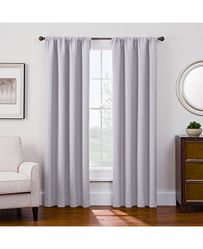 Keeco - Antique Satin 52" x 84" Room-Darkening Rod Pocket Window Panel