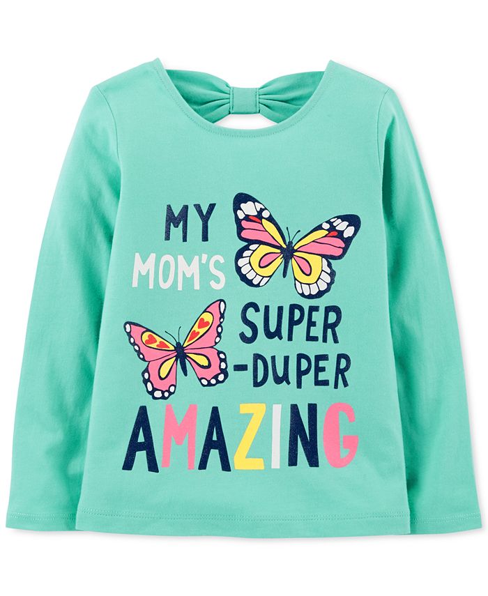 Carter's Baby Girls ButterflyPrint Cotton TShirt Macy's
