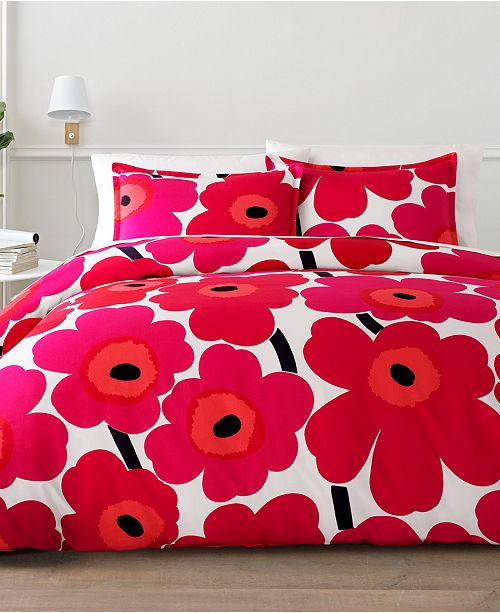 Marimekko Unikko Cotton 2 Pc Twin Duvet Cover Set Reviews
