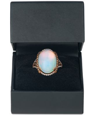 Opal (6 1/2 ct. t.w.) & Diamond (3/4 ct. t.w.) in 14k Rose Gold