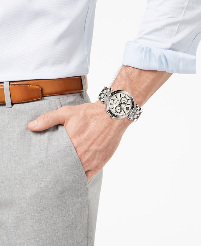 Versace Men's Swiss Chronograph Aion Stainless Steel Bracelet Watch