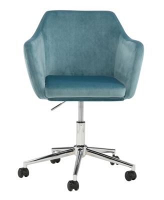 Dwell Home Inc. - Upholstered Office Chair Ice Blue