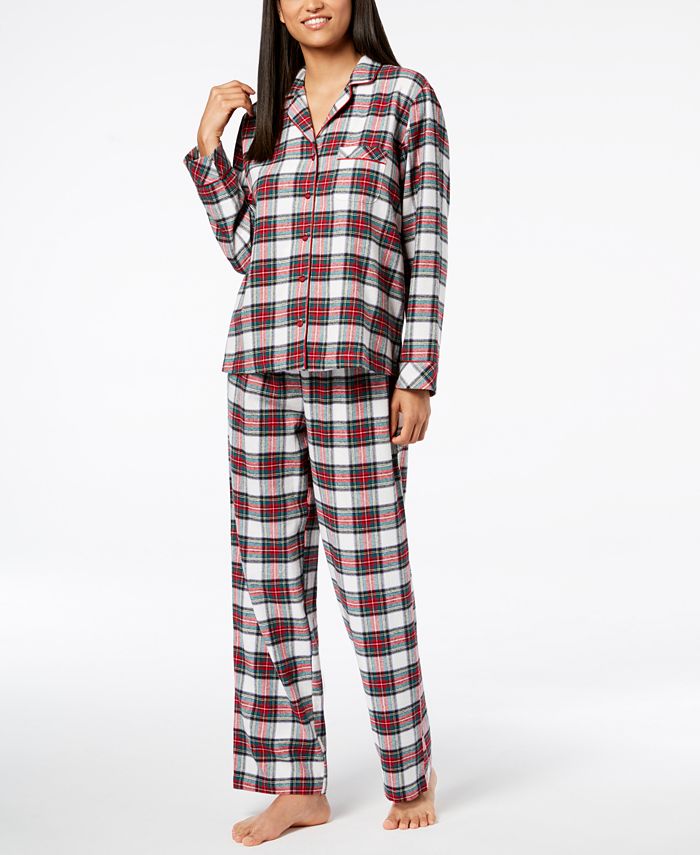 Family Pajamas Matching Women's Stewart Plaid Pajama Set, Created