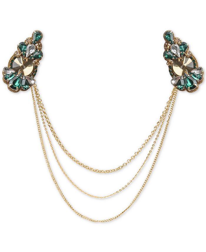 Deepa Gold-Tone Draped Chain Hair Clip - Macy's