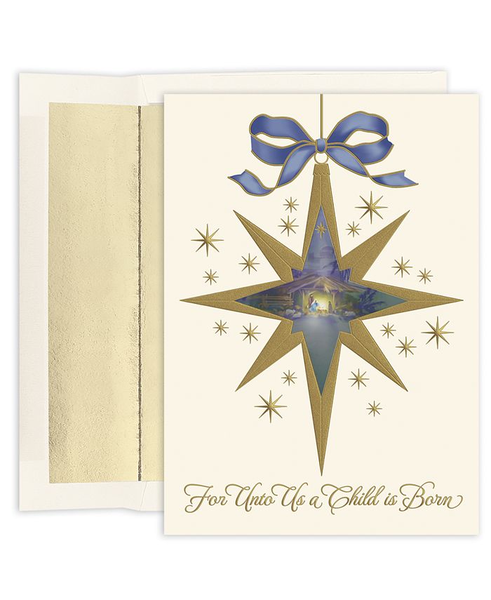 Masterpiece Studios Nativity Star Boxed Cards, 16 piece - Macy's