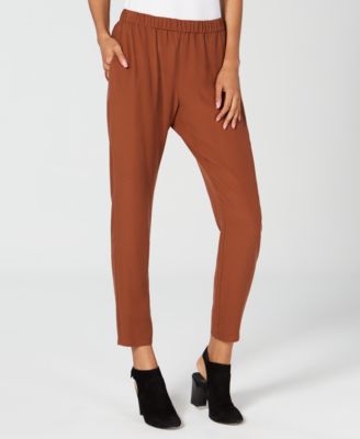 Eileen Fisher - Silk Slouchy Ankle Pants