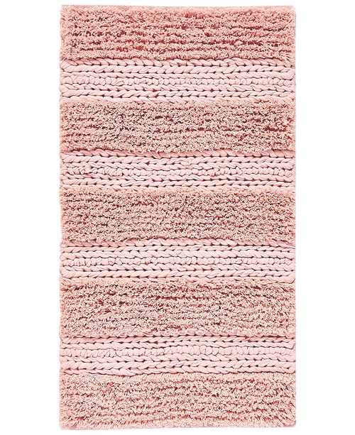 Sunham Cascada Home Cotton Jersey Stripe 20" x 36" Accent Rug & Reviews