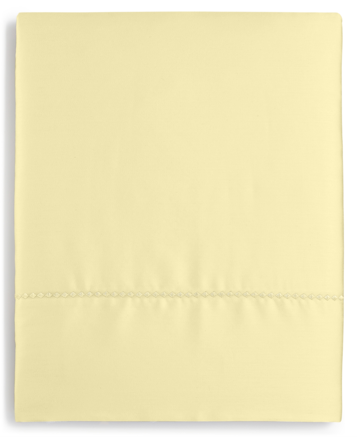 Martha Stewart Collection Open Stock Solid Cotton 400 Thread Count Flat Sheet, Twin, Created for Macy's - Butter (Yellow)