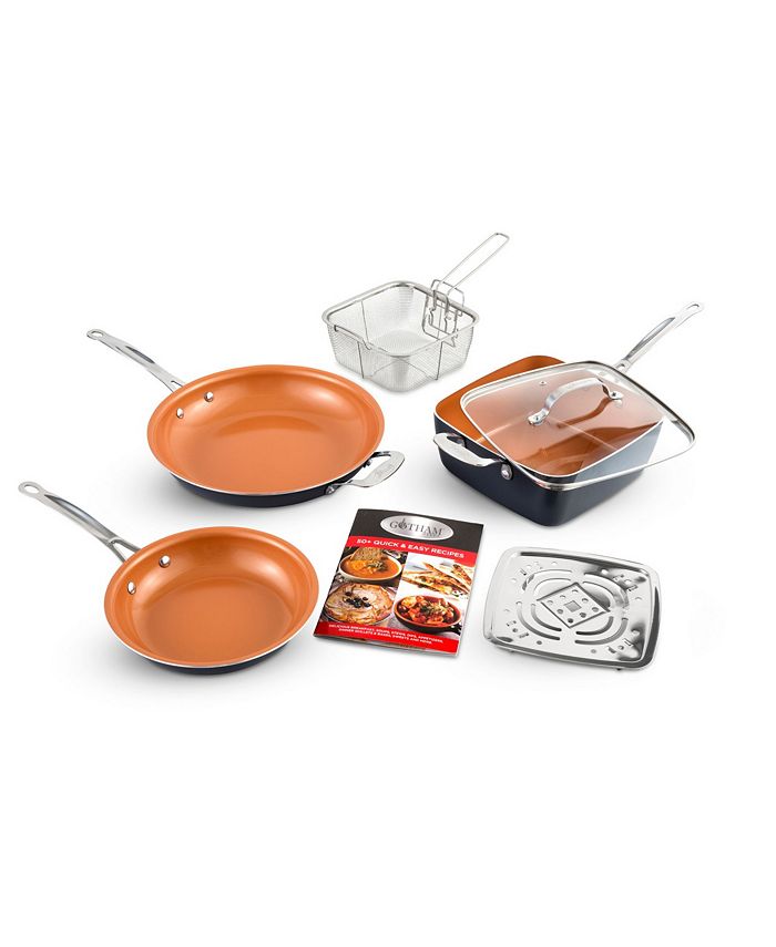 Gotham Steel NonStick TiCeramic 7 Piece Cookware Set Macy's