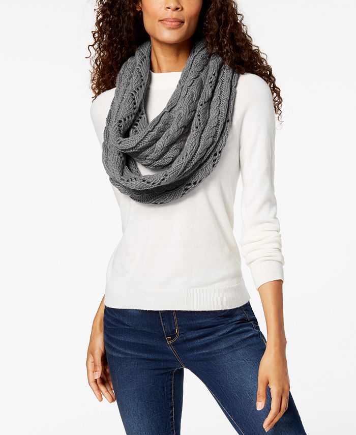 Michael Kors Pointelle CableKnit Infinity Scarf Macy's