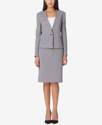 Tahari ASL - Bar-Closure Skirt Suit