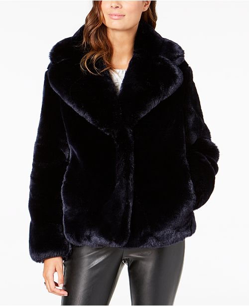 Vince Camuto Cropped FauxFur Coat & Reviews Coats Women Macy's