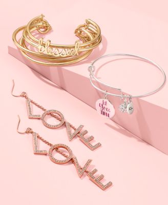 BCBGeneration 'Blessed' Affirmation Multi Row Toggle Bracelet