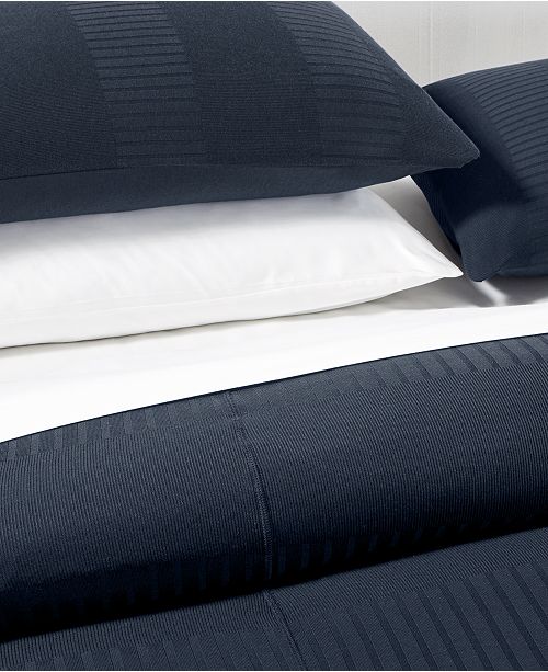 Calvin Klein Steve Ribbed Stripe Bedding Collection Created For