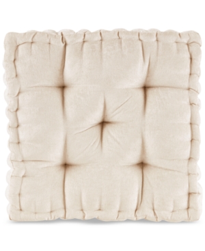 Ivory Square Floor Pillow Cushion (20"x20")