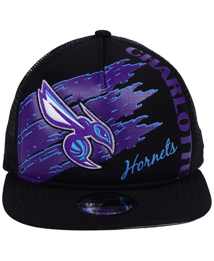 Casquette New Era Charlotte Hornets – Retro Snapback 9Fifty – Blanc – Unisexe