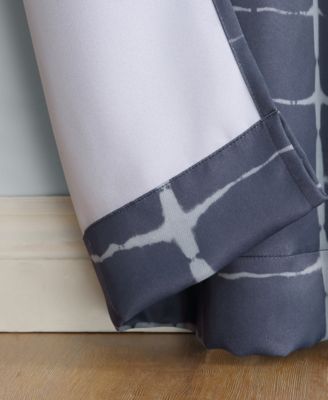 Saki Shibori Print Blackout Grommet Curtain Panel