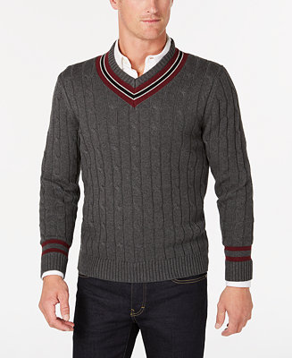Club Room Men's Cricket V-Neck Sweater, Created for Macy's - Macy's