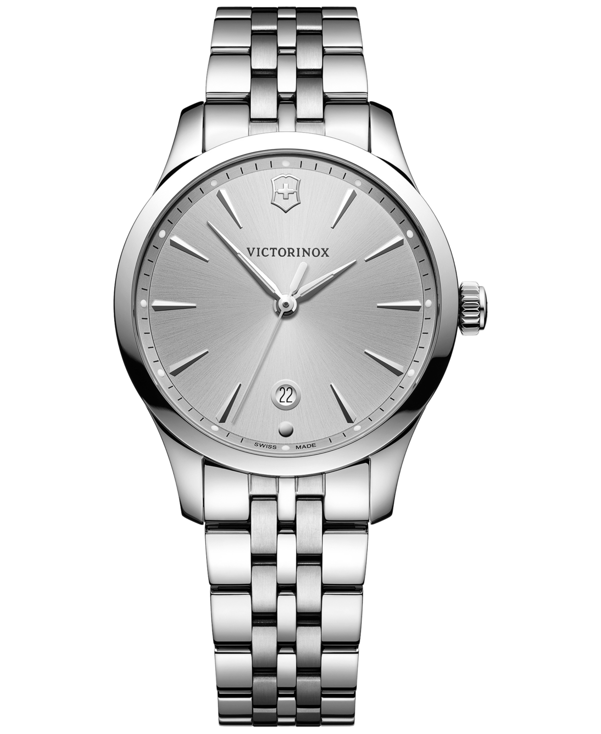 Women's Swiss Alliance Small Stainless Steel Bracelet Watch 35mm - Silver