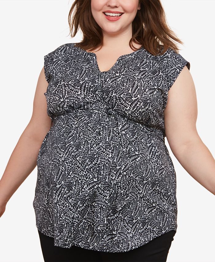Motherhood Maternity Plus Size Babydoll Blouse Macy's