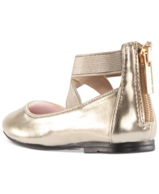 Big Girls Marissa Crisscross Ankle Strap Ballet Flat