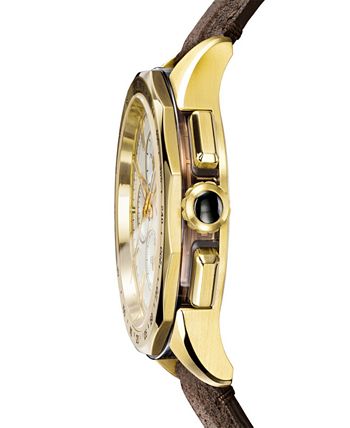 Versace Men s Swiss Chronograph Glaze Brown Vintage Leather Strap