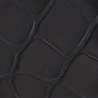 Black Croco Faux Leather