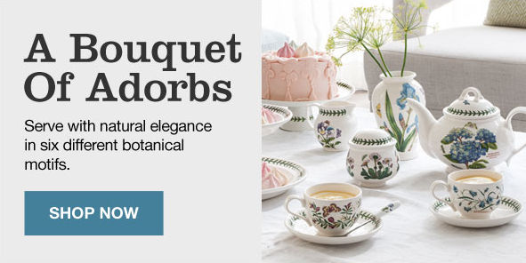 A Bouquet of Adorbs, Serve with natural elegance in six different botanical motifs, Shop now