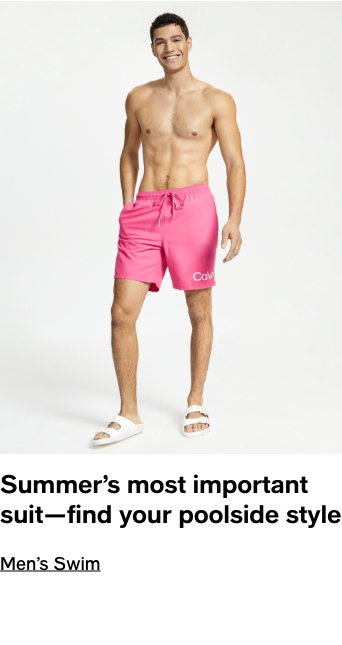 Summer’s most important suit-find your poolside style, Men’s Swim