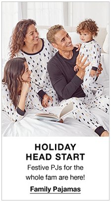 Holiday Head Start, Festive PJs for the whole fam are here, Family Pajamas