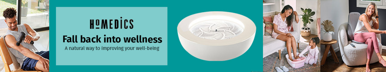HOMEDICS. Fall back into wellness. A natural way to improving your well-being 
