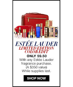 Estee Lauder, Limited Edition Color Edit, Only 59.50 with any Estee Lauder fragrance purchase, (a $350 value) While Supplies Last, Shop Now