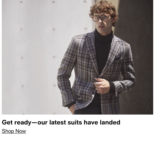 Get ready-our latest suits have landed, Shop Now