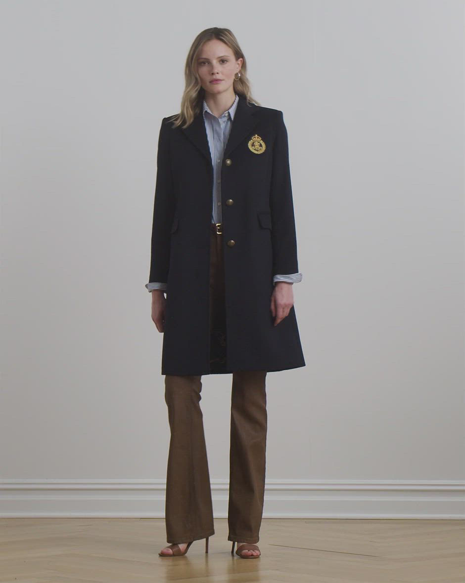 Lauren Ralph Lauren Women's Single-Breasted Peacoat - Macy's