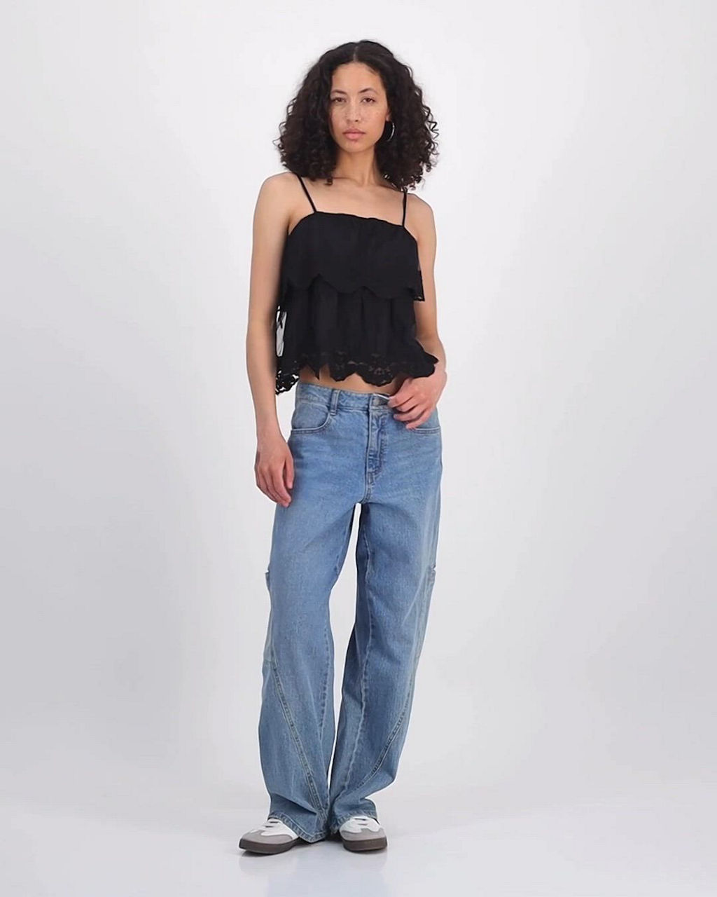 トップス ANYWHERE PRODUCTS COTTON LACE TOPS Womens Lace Tops | Loft