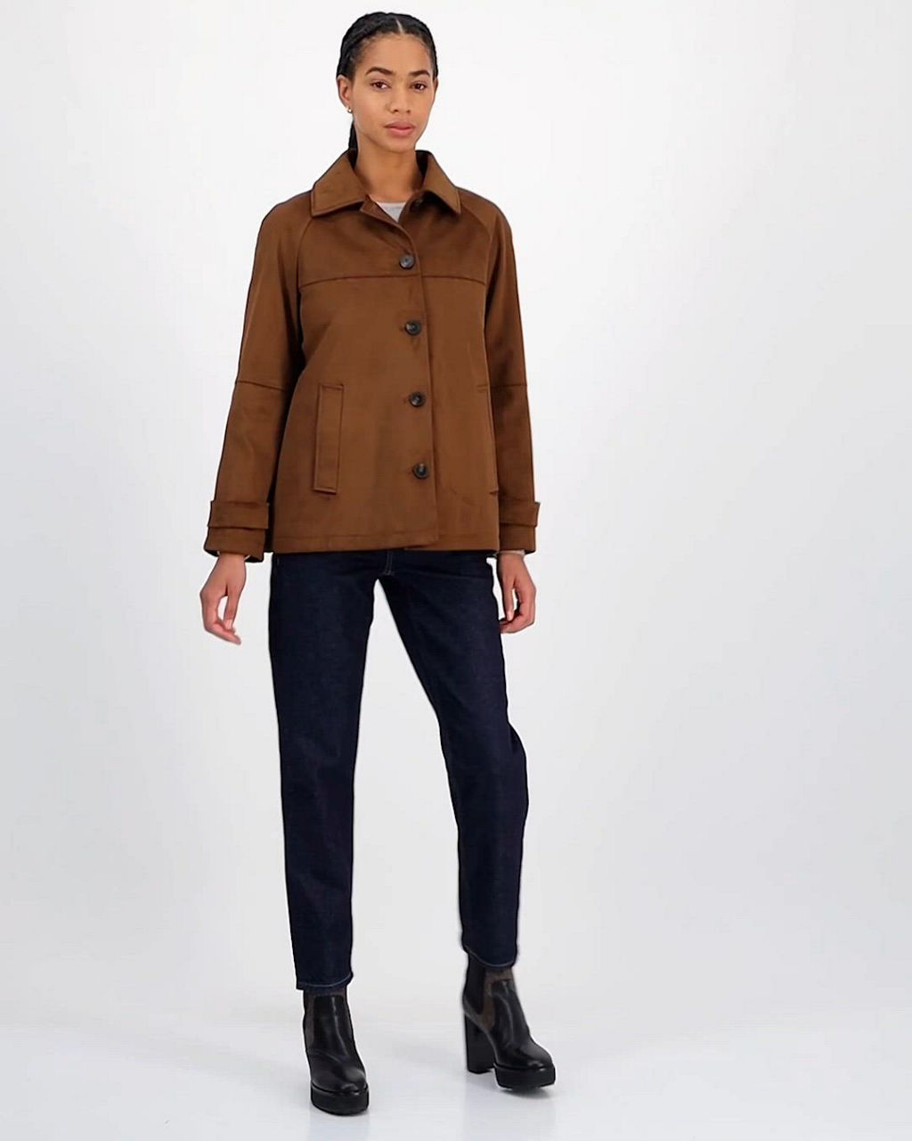 MICHAEL Michael Kors Women's Faux-Suede Jacket - Macy's