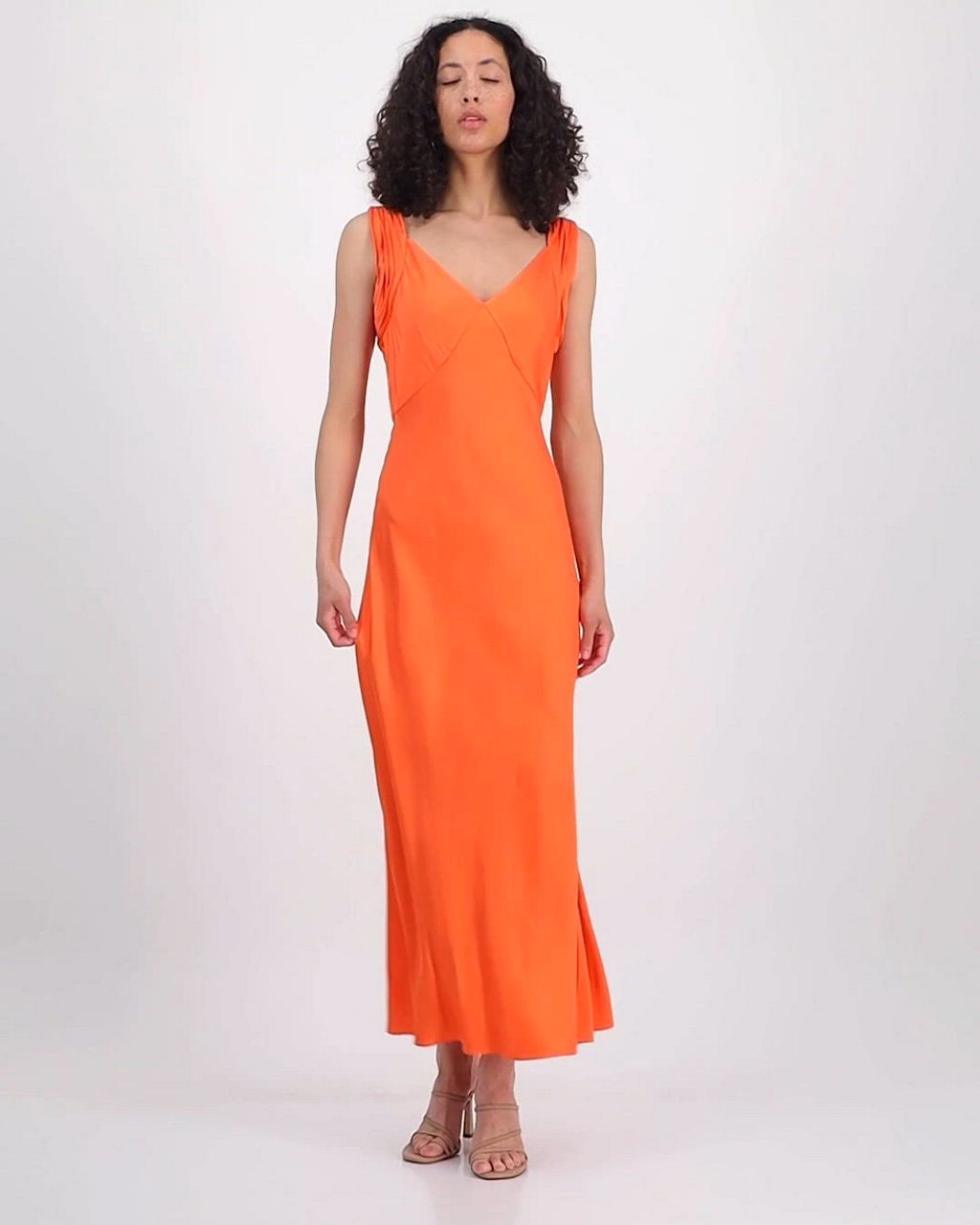 french connection women's ennis satin dress product info and reviews French Connection Ennis Satin Harper Maxi Dress