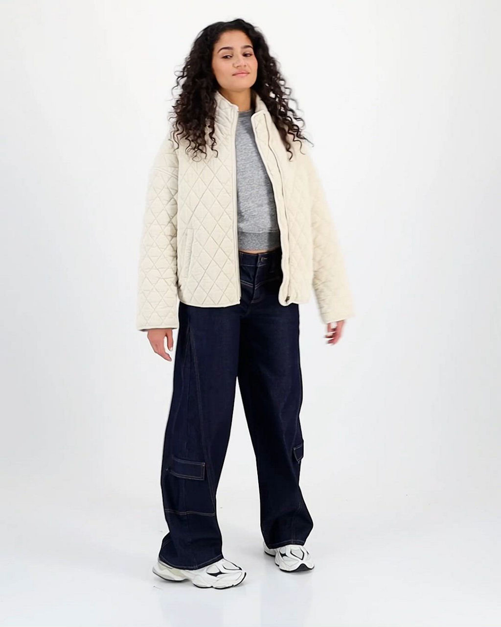 CoffeeShop Juniors' Quilted Corduroy Zip-Front Coat - Macy's