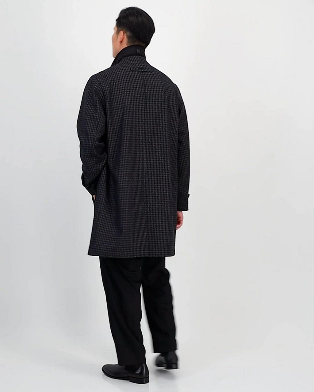 HUGO by Hugo Boss Men's Regular-Fit Houndstooth Overcoat - Macy's
